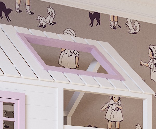 Одна сторона крыши с окном